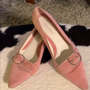 Banana Republic Suede Kitten Heels